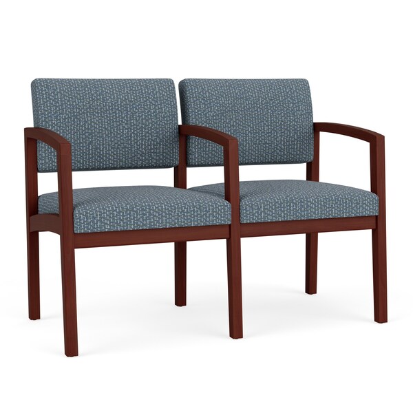 Lesro Lenox 2 Seat Tandem Seating W/ Arm, 44 in W 26 in L 31.5 in H LW2103 - main
